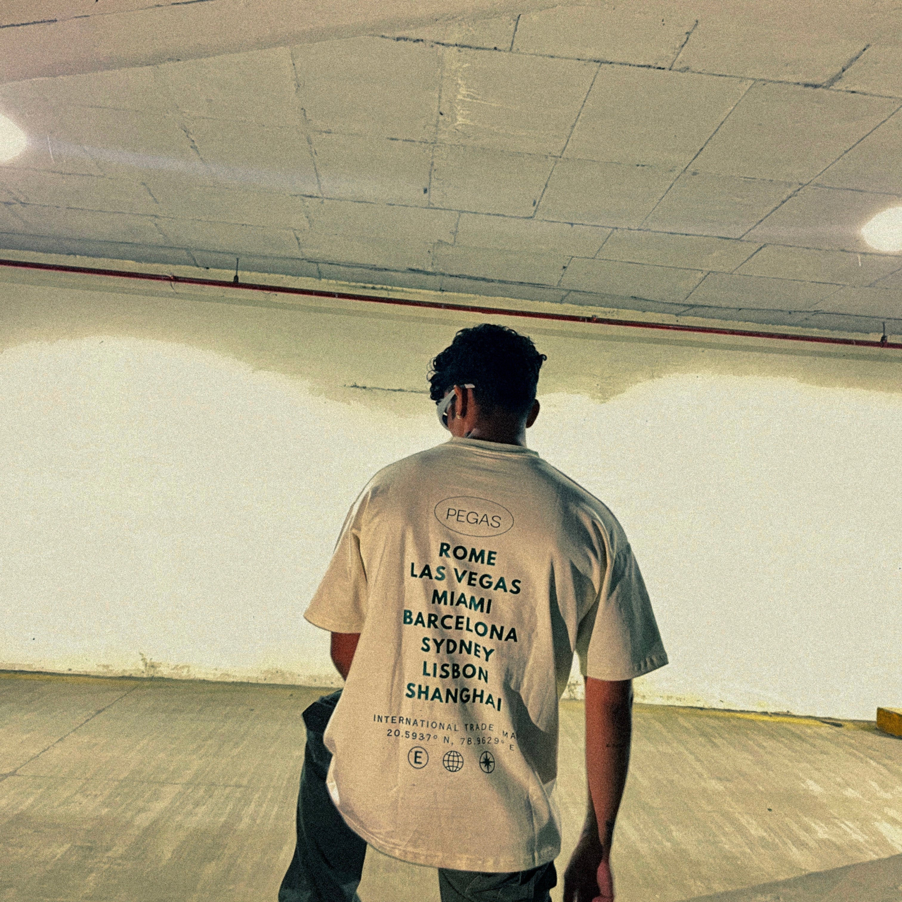 Around The World Oversized Tee