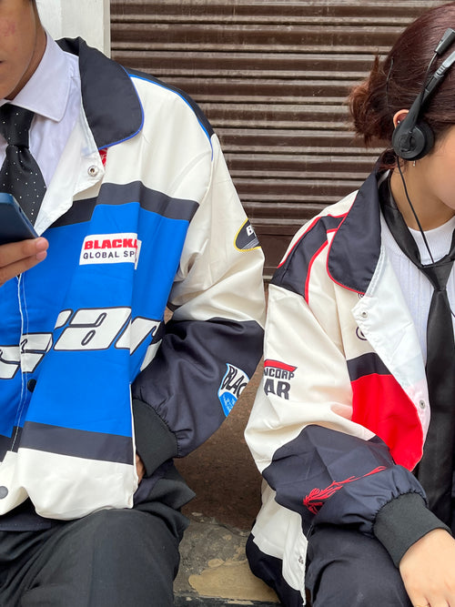 Black-Air Parachute Jacket (Printed)