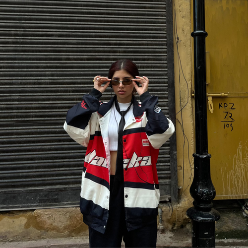 Black-Air Parachute Jacket (Printed)