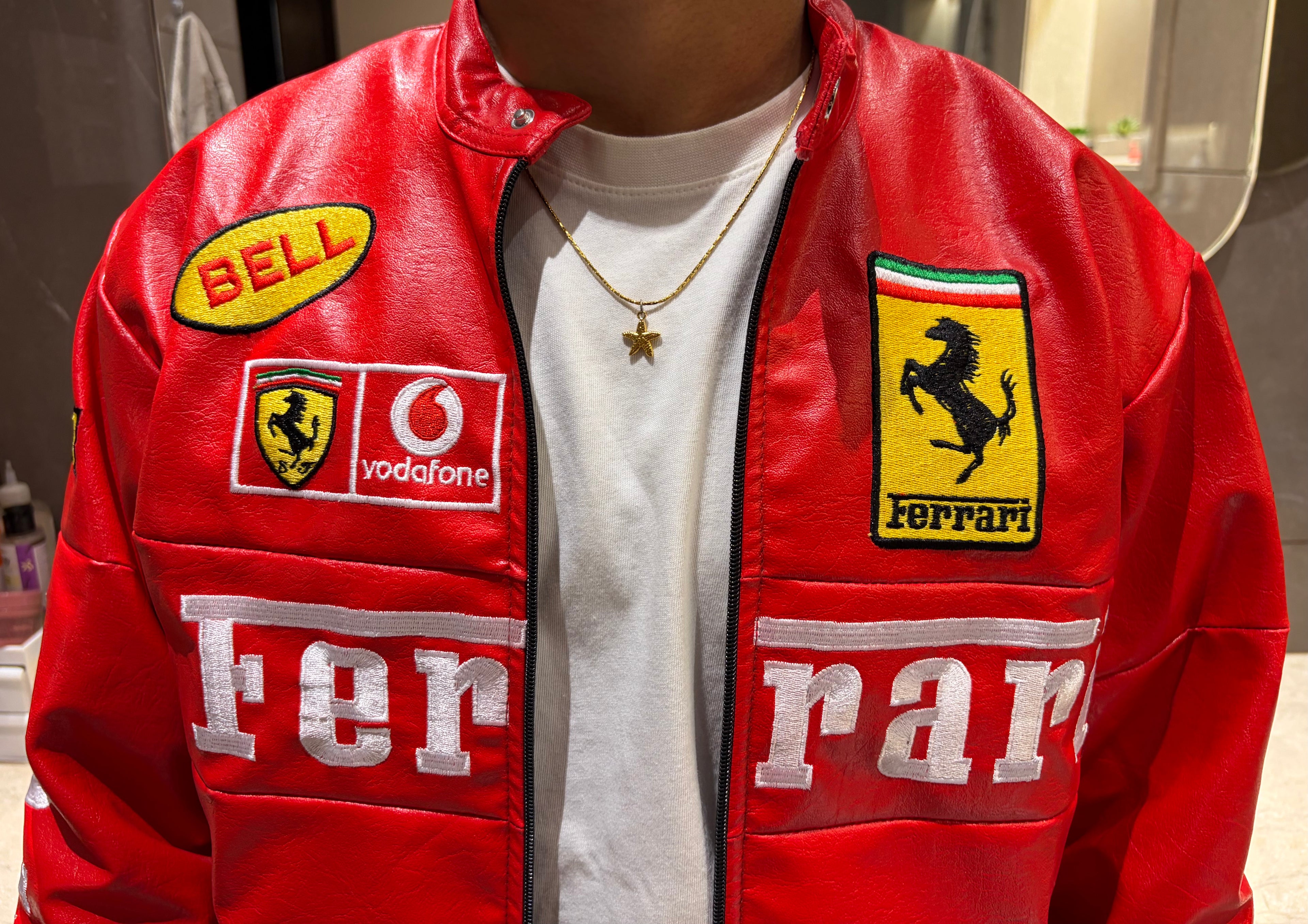 OG Red Ferrari Leather Jacket
