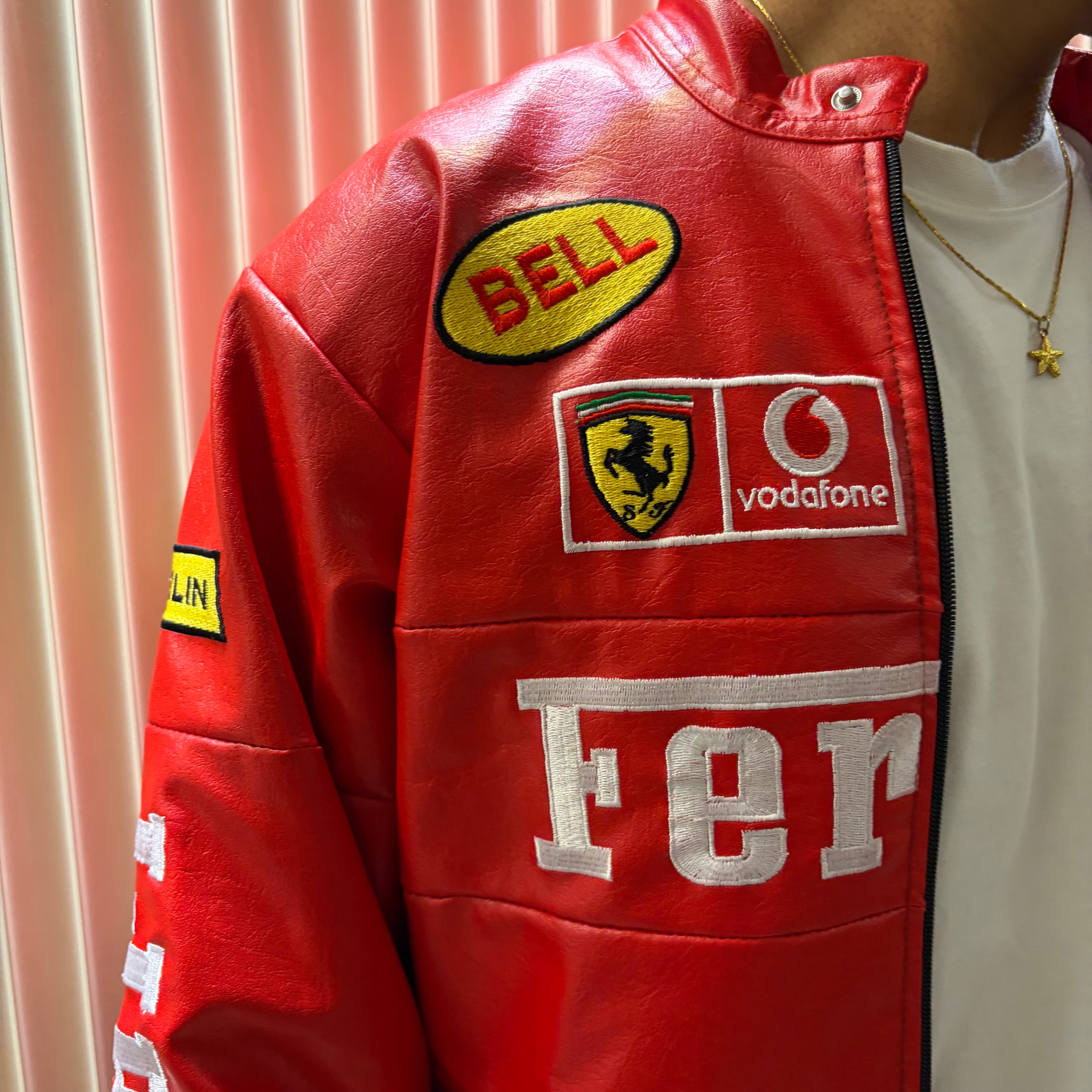 OG Red Ferrari Leather Jacket