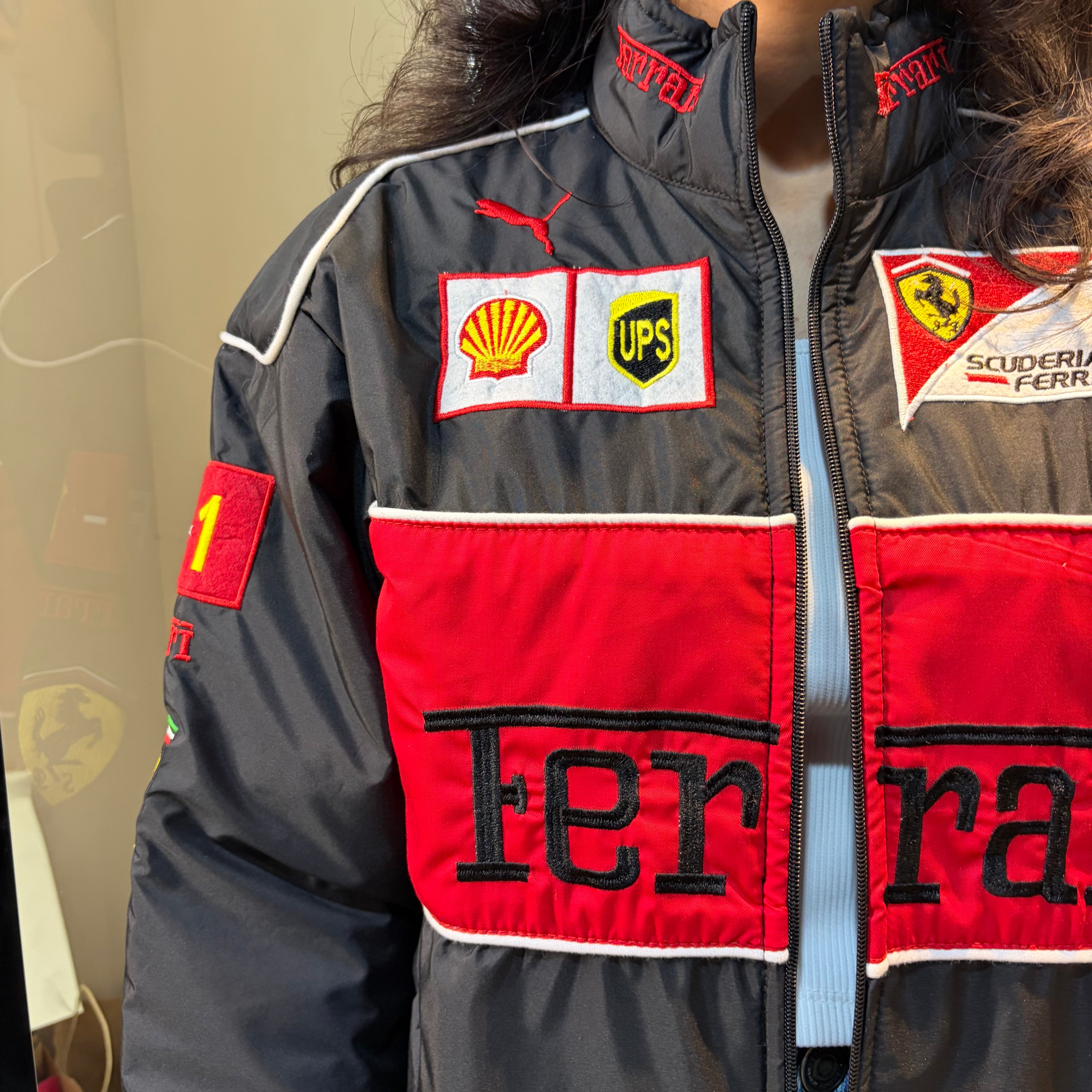 Ferrari Parachute Jacket (Embroidered)