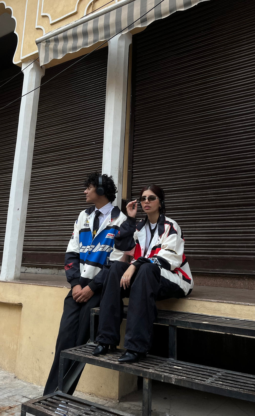 Black-Air Parachute Jacket (Printed)
