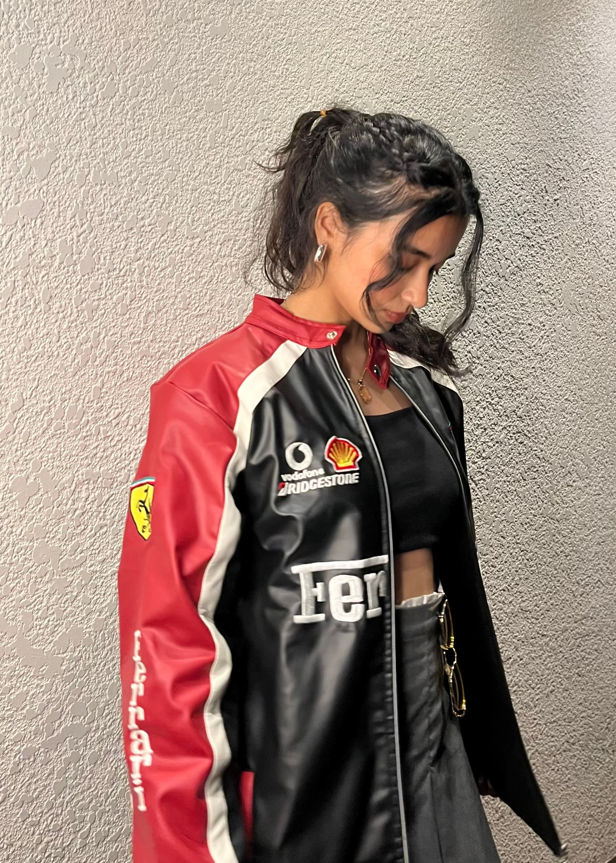 Red Ferrari Leather Jacket