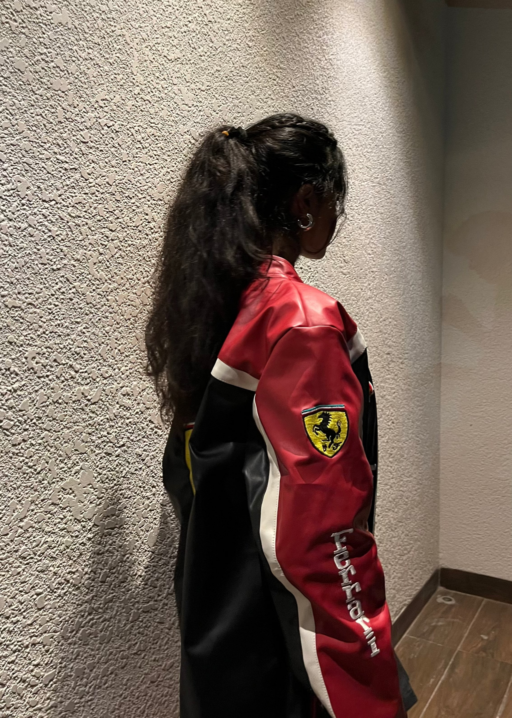 Red Ferrari Leather Jacket