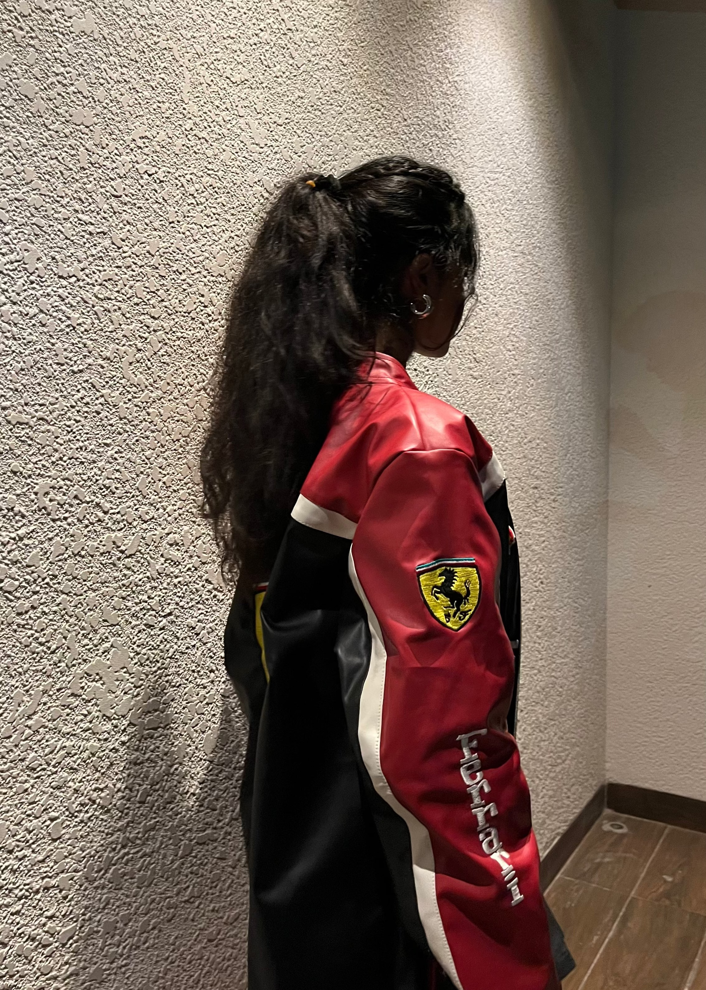 Red Ferrari Leather Jacket