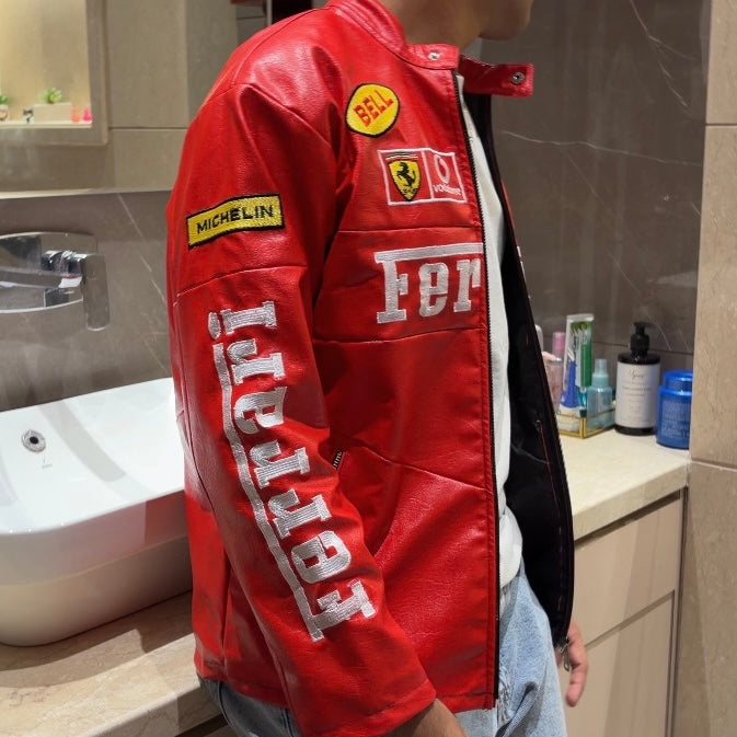 OG Red Ferrari Leather Jacket