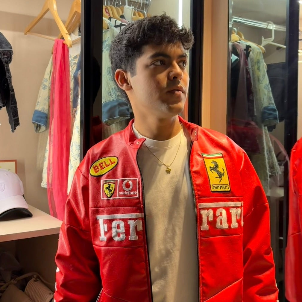 OG Red Ferrari Leather Jacket