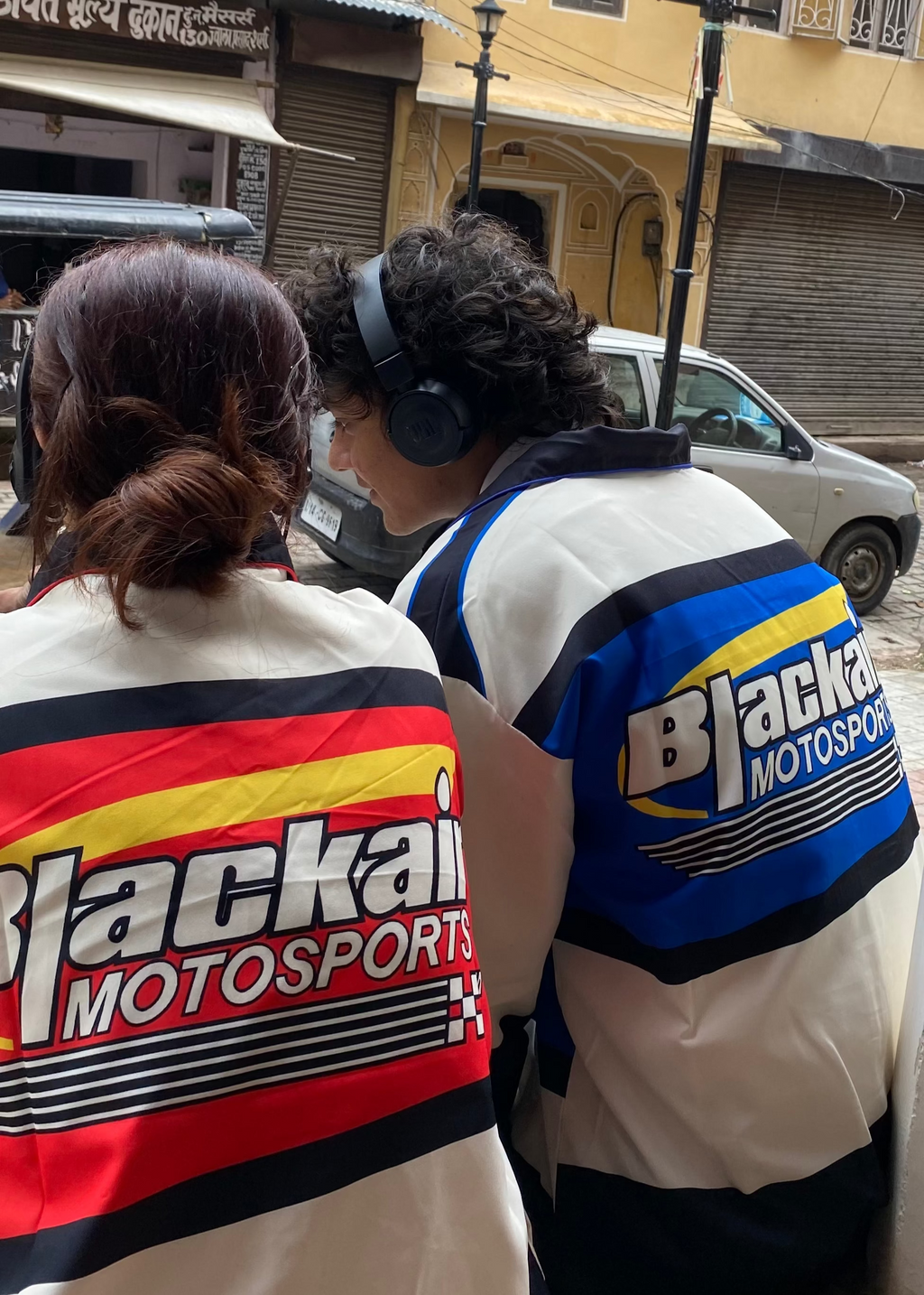 Black-Air Parachute Jacket (Printed)